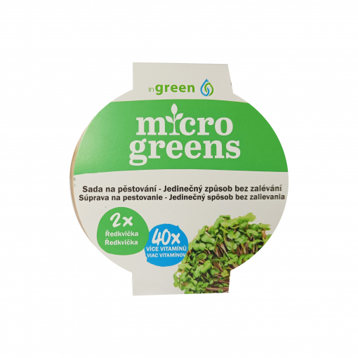 Microgreens set ředkvička (2ks semínek)